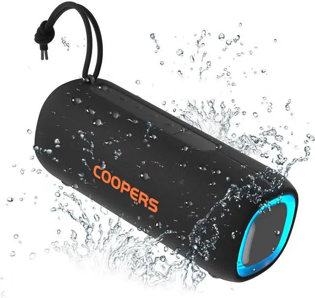 Main image of Bluetooth Speaker, Wireless Bluetooth Speaker with Clear Loud Stereo Sound, IPX5 Waterproof Speakers with RGB Lights, BT5.3, Long Playtime, TWS Pairing for Home Outdoor Party Beach Travel
