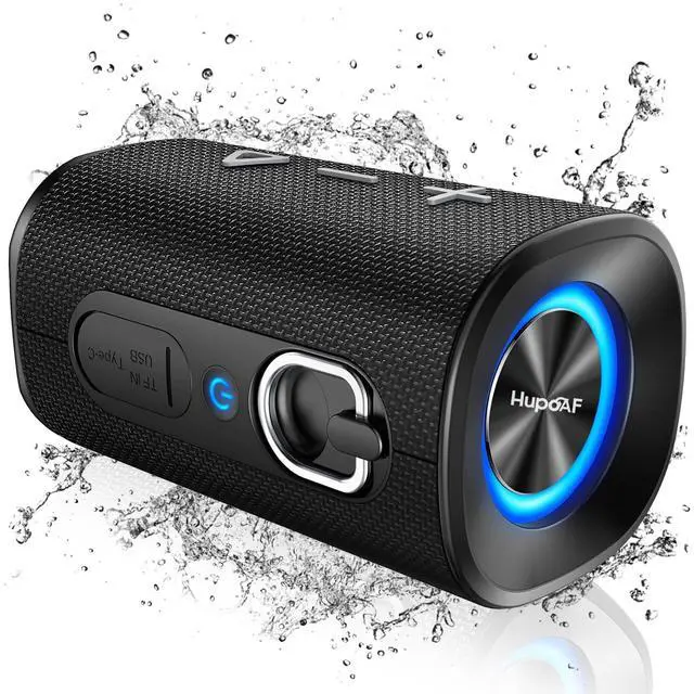 Main image of Bluetooth 5.4 Speaker, 2026 Wireless Bluetooth Speaker with 20W Stereo Deep Bass, HD Call, Colorful RGB Lights, TF-Card USB, TWS Pairing, IP-X7 Waterproof for Travel Party Home Beach Indoor Outdoor