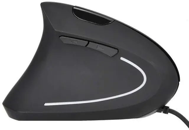 Alt view image 7 of 7 - Ergonomic Vertical USB Wired Mouse, Left Handed Optical Mouse, 3 Adjustable DPI 800/1200/1600, 6 Programmable Buttons, Universal Gaming Mouse for Laptop, Desktop, Notebook, PC, Computer (Black)