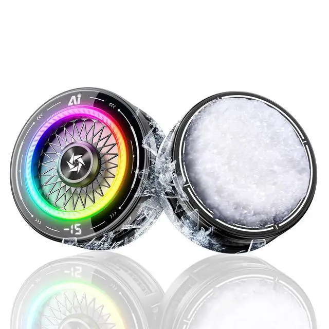 Alt view image 6 of 6 - Magnetic Gaming PhoneCooler,Phone Cooling Fan with RGB Lights, Cell Phone Radiator, Phone Heasink Fan for Mobile Games and Live Streaming,Compatible with iPhone 15 16 Pro Max MagSafe Samsung iPad