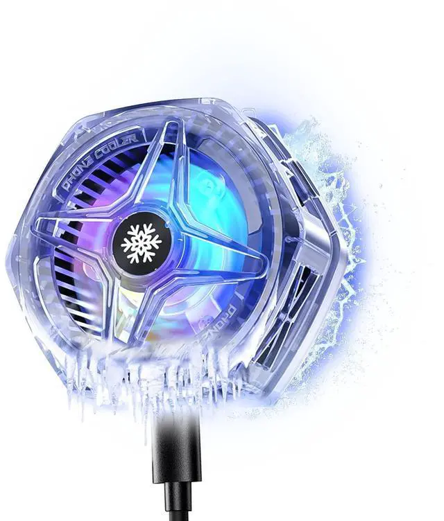 Main image of Phone Cooler for Gaming Streaming Radiator with LED Display Semiconductor Cooling Ideal for iPhone 12-16 Compatible with MagSafe