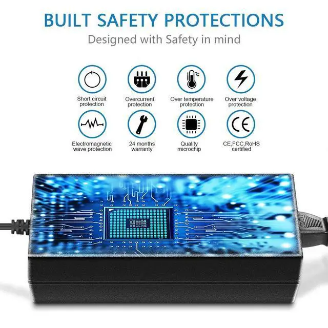 Alt view image 3 of 7 - 12V 6A AC DC Power Supply Adapter Converter 100V~240V AC to DC 12 Volt 6 Amp 72W LED Driver Transformer with 5.5x2.5mm Plug for 5050 3528 LED Strip 3D Printer CCTV Security System LCD Monitor