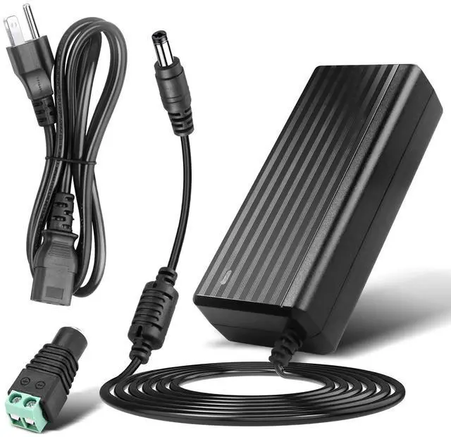 Main image of 12V 5A Power Supply Adapter - LeTaoXing AC 100-240V 50/60Hz to DC 12V/5A 60W 12 Volt 5amp LED Driver Transformers Universal Switching for LED Strip Light CCTV Cameras