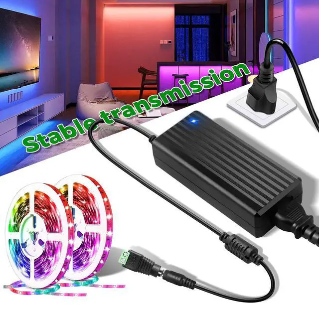 Alt view image 7 of 7 - 12V 5A Power Supply Adapter - LeTaoXing AC 100-240V 50/60Hz to DC 12V/5A 60W 12 Volt 5amp LED Driver Transformers Universal Switching for LED Strip Light CCTV Cameras