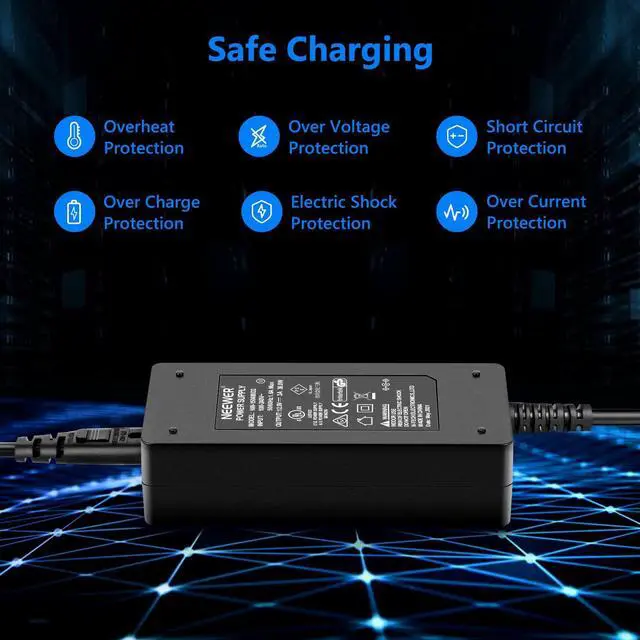 Alt view image 6 of 7 - AC 100-240V to DC 12V 5A 60W Power Supply Adapter with 6.5 feet/2 Meters Power Cable Compatible with 660 960 LED Video Light and Max. 12V 5A 60W Ring Light, UL Listed (US Plug)