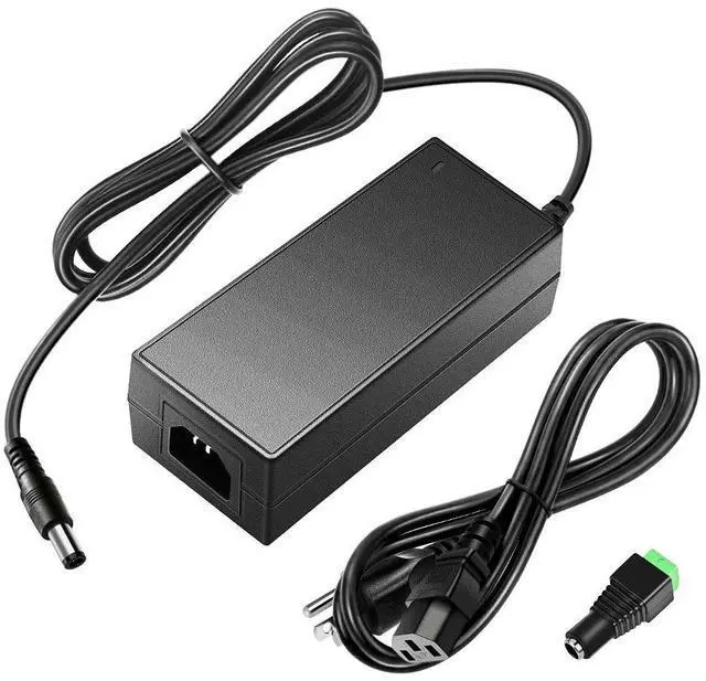 Main image of 12V 5A 60W Power Supply Adapter AC DC Converter 100V~240V to 12 Volt 5 Amp Transformer 5.5x2.5mm Plug for 5050 3528 LED Strip Light 3D Printer LED Driver CCTV Security System LCD Monitor