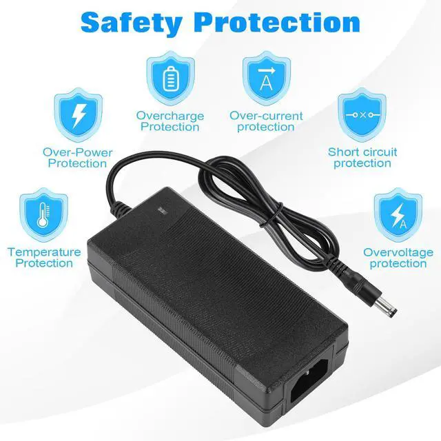 Alt view image 6 of 6 - Power Supply 12V 5A,AC 100-240V to DC12V 60W Converter Adapter Driver Transformer with 5.5mm x 2.5mm Jack, US Plug for Led Strips,LCD Monitors,CCTV Camera