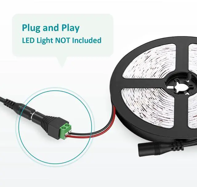 Alt view image 5 of 7 - 12V 5Amp Power Supply Adapter, AC 100-240V to DC 12Vdc 5A 3.5A 3A 2A 1A Replacement Power Cord Converter for LED Strip Light DVD Player CCTV Security Camera Sceptre Onn HP Dell AOC Monitor