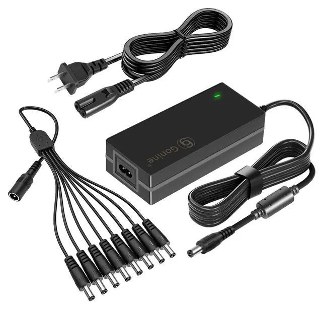 Main image of Camera Security System 12V 5A Power Supply Adapter with 8-Way Power Splitter Cable, Compatible with 12 Volt 5A 4A 3A Lorex, Swann, Night Owl, Annke, Q-See Security Camera Systems.