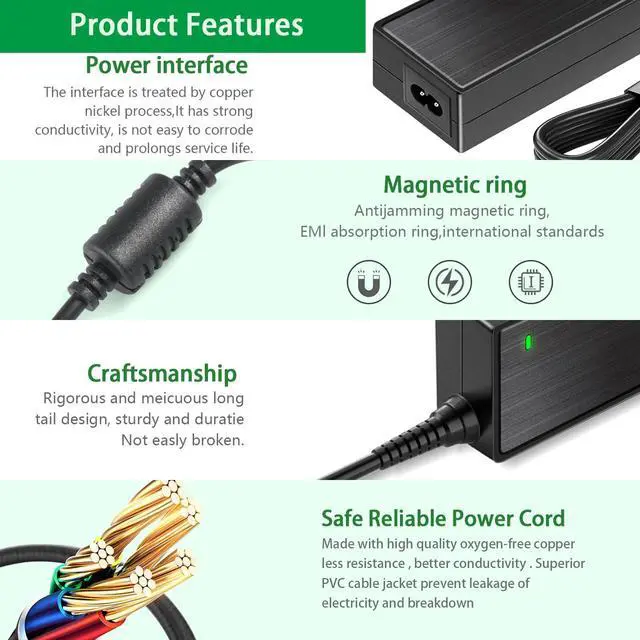Alt view image 7 of 7 - Camera Security System 12V 5A Power Supply Adapter with 8-Way Power Splitter Cable, Compatible with 12 Volt 5A 4A 3A Lorex, Swann, Night Owl, Annke, Q-See Security Camera Systems.