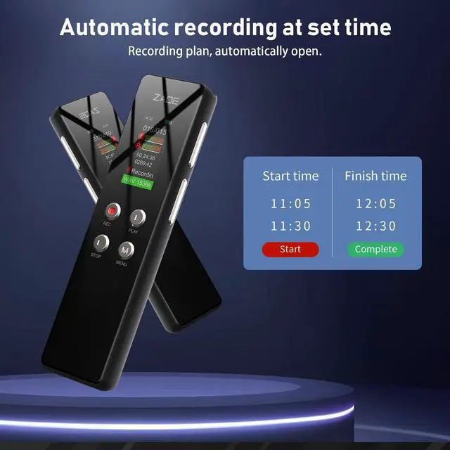 Alt view image 6 of 7 - Digital Voice Recorder Voice Activated Recorder, Audio Recorder Dictaphone Recording Device with Playback, Tape Recorder Portable Mini, Password,Variable Speed, Audio Recorder with USB