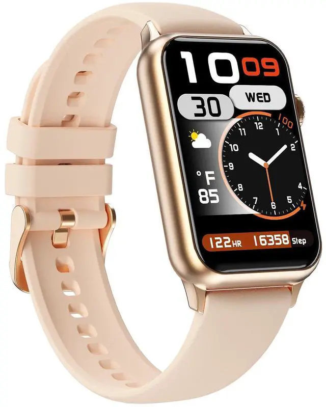 Main image of Health Fitness Tracker Smart Watch with 24/7 Heart Rate Blood Oxygen Blood Pressure Monitor Sleep Tracker 128 Exercise Modes Step Calorie Counter Pedometer IP68 Waterproof for Women Men Android iOS