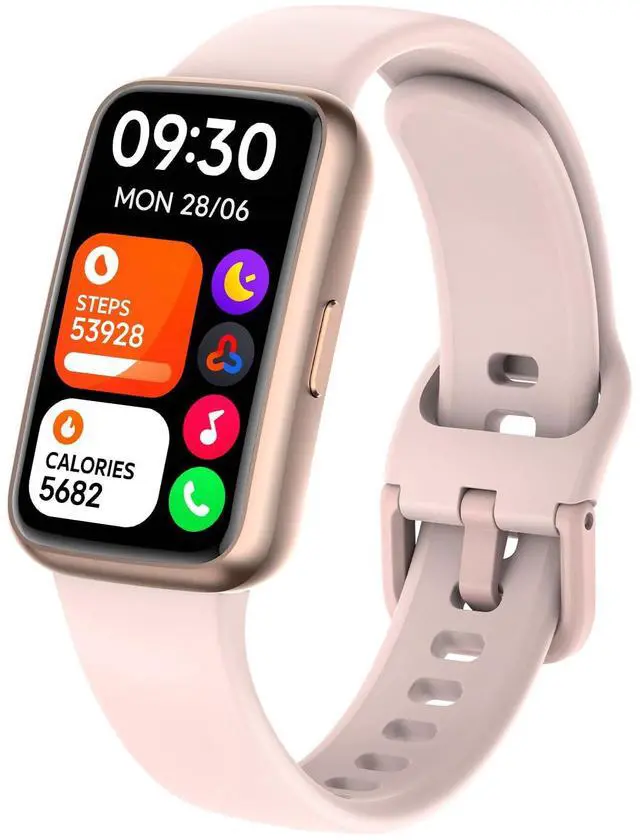 Main image of Fitness Tracker Watch for Women & Men, 1.47" HD with Bluetooth, 24/7 Heart Rate & Blood Oxygen Monitor, Sleep & Step Counter, 100+ Sports Modes, 3ATM Waterproof, Compatible with Android iOS Pink