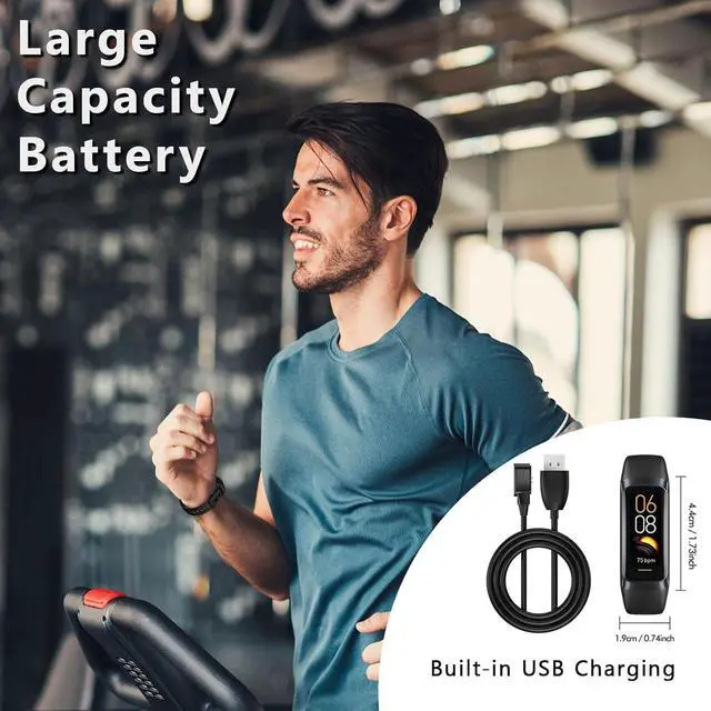 Alt view image 6 of 7 - Fitness Tracker with Heart Rate/Blood Oxygen/Sleep Monitor, 20+ Sports Modes Smart Watches for Women/Men, Activity & Step Tracker Smart Watch for Android/iOS Phones (Dark Black)