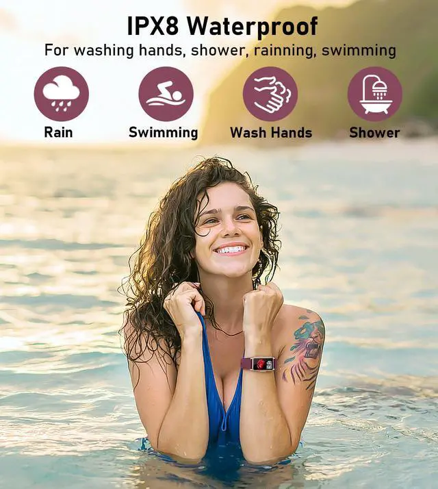 Alt view image 7 of 7 - Smart Watch Health Fitness Tracker with 24/7 Heart Rate, Blood Oxygen Blood Pressure Sleep Monitor, 115 Sports Modes, Step Calorie Counter Pedometer IP68 Waterproof for Android and iPhone Women Men