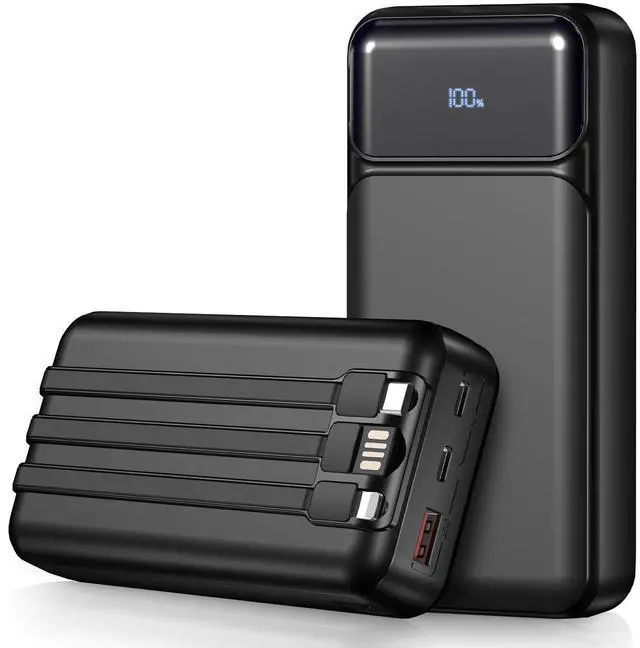 Main image of Power-Bank-Portable-Charger 49800mAh Portable Phone Charger Power Bank with 3 Built-in Cable(USB-C, iOS, USB-A), 22.5W Fast Charging LED Display External Battery Pack for iPhone Android Samsung, etc