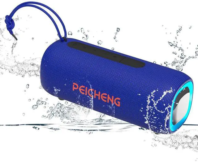 Main image of Bluetooth Speaker, Portable Wireless Clear Loud Stereo Sound IPX5 Waterproof with RGB Lights BT5.3 Long Playtime TWS Pairing,for Home Party Outdoor Beach,Great Gift Choice (Blue)