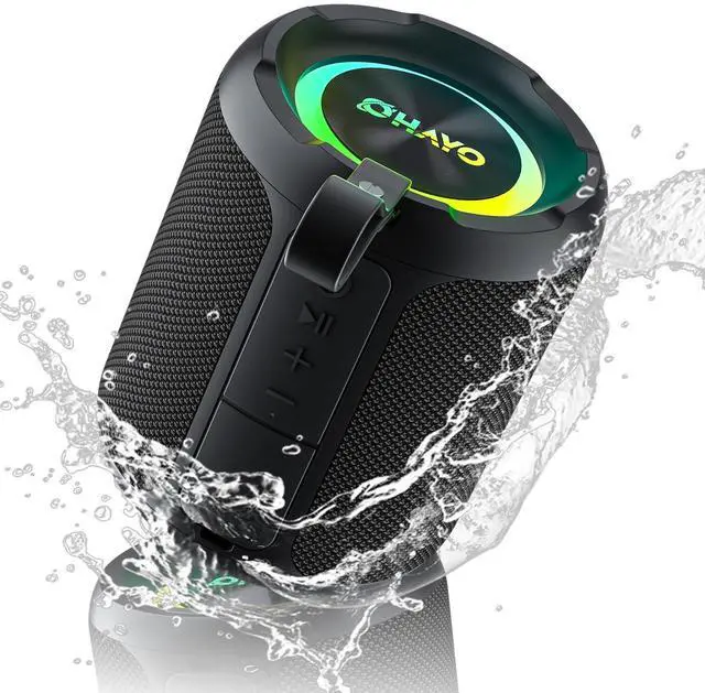 Main image of OHAYO 40W Wireless Portable Bluetooth Speaker with Lights, IPX7 Waterproof, Loud Sound, RGB Lights,TWS Pairing, AUX&TF-Card in, for Home/Party/Travel/Outdoor/Beach