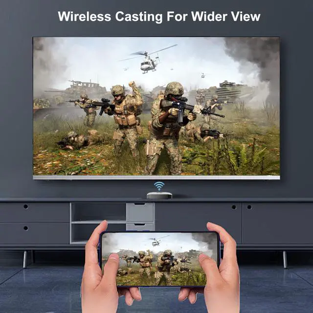 Alt view image 4 of 7 - Android TV Box 4GB RAM 32GB ROM Quad-core Smart TV Box Android 4K, Support 2.4G/5.0G Dual WiFi 8K Utral HD / 3D / H.265 100M Ethernet Bluetooth 5.0