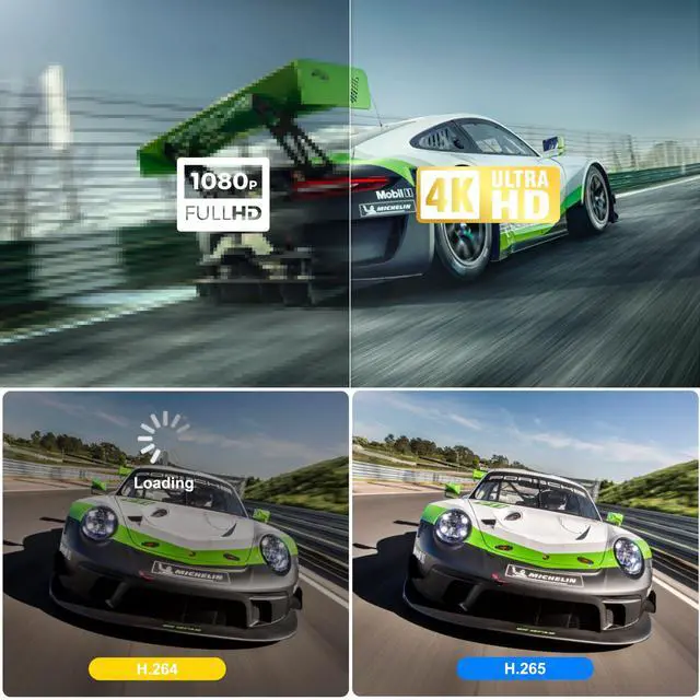 Alt view image 6 of 7 - Android TV Box 4GB RAM 32GB ROM Quad-core Smart TV Box Android 4K, Support 2.4G/5.0G Dual WiFi 8K Utral HD / 3D / H.265 100M Ethernet Bluetooth 5.0