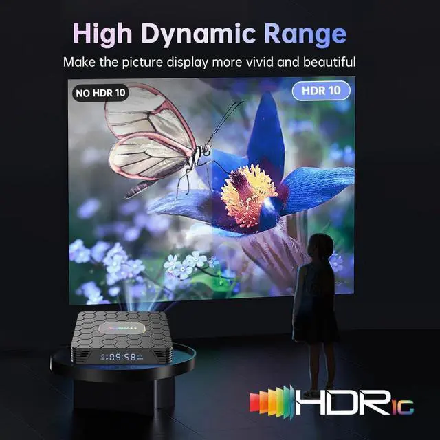 Alt view image 7 of 7 - Android 14 TV Box 2025, R69 Max Android Box with 4GB RAM 32GB ROM RK3528 Quad-Core for Smart TV, 8K HD Video Decoding & HDR 10 Video Output Support WiFi6 2.4Ghz/5.0Ghz BT 5.0 TV Box