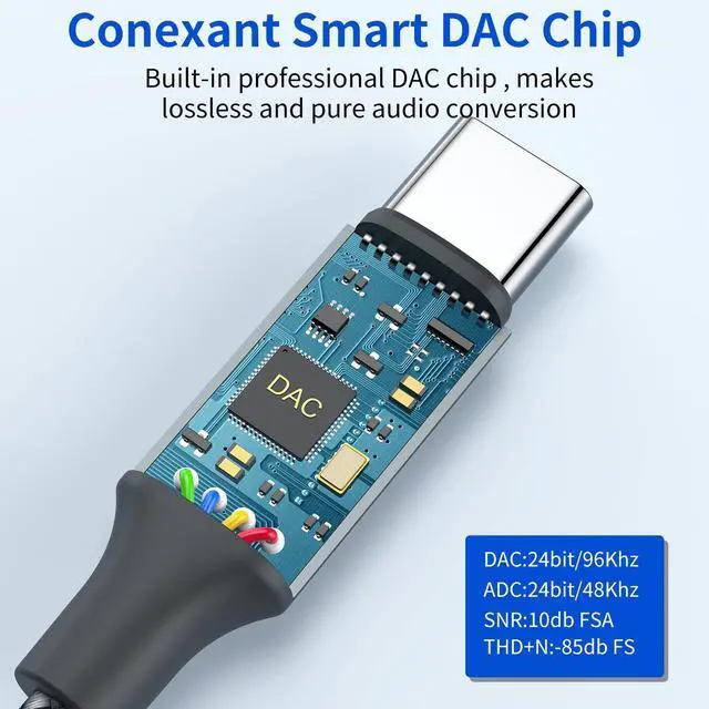 Alt view image 3 of 6 - USB Type C to 3.5mm Headphone Jack Adapter, (2-Pack) USB C to Aux Female Audio Dongle Cable Cord Compatible with iPhone 16/15 Pro/15 Plus/15 Pro Max,iPad Pro,MacBook, Samsung Galaxy S24 S23 S22