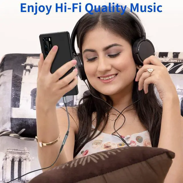 Alt view image 5 of 6 - USB Type C to 3.5mm Headphone Jack Adapter, (2-Pack) USB C to Aux Female Audio Dongle Cable Cord Compatible with iPhone 16/15 Pro/15 Plus/15 Pro Max,iPad Pro,MacBook, Samsung Galaxy S24 S23 S22