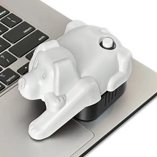 Main image of Laptop Trackpad Jiggler -AA Battery Lasts 6 Months -Undetectable -Cordless Mouse Jiggler -Does Not Work on DeII -Keeps Touchpad Active, Laptop Awake -Mechanical Mouse Mover -ON/Off Switch (Gray Dog)