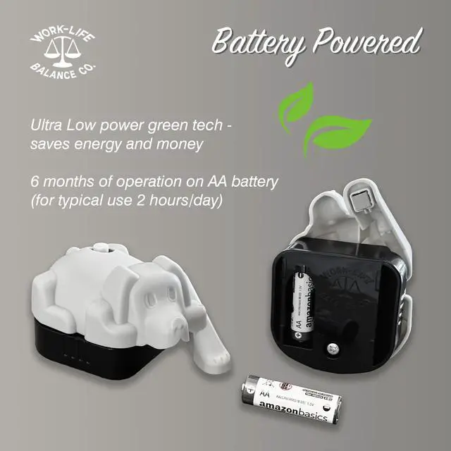 Alt view image 3 of 7 - Laptop Trackpad Jiggler -AA Battery Lasts 6 Months -Undetectable -Cordless Mouse Jiggler -Does Not Work on DeII -Keeps Touchpad Active, Laptop Awake -Mechanical Mouse Mover -ON/Off Switch (Gray Dog)