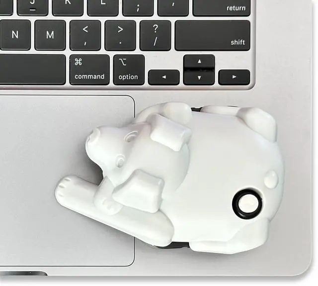 Alt view image 7 of 7 - Laptop Trackpad Jiggler -AA Battery Lasts 6 Months -Undetectable -Cordless Mouse Jiggler -Does Not Work on DeII -Keeps Touchpad Active, Laptop Awake -Mechanical Mouse Mover -ON/Off Switch (Gray Dog)