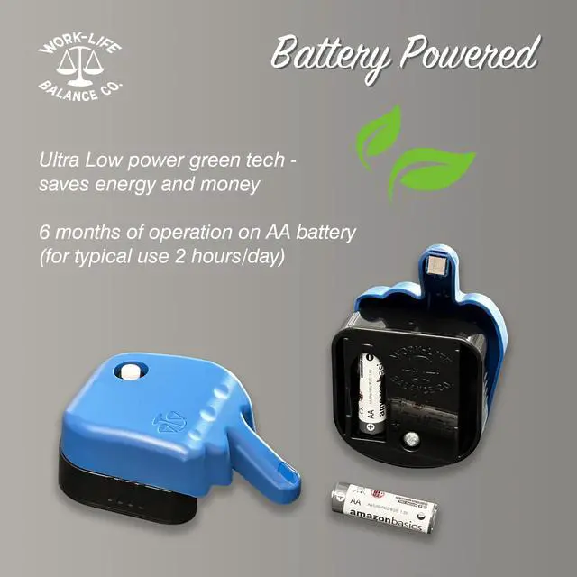 Alt view image 3 of 7 - Laptop Trackpad Jiggler -AA Battery Lasts 6 Months -Undetectable -Cordless Mouse Jiggler -Does Not Work on DeII -Keeps Touchpad Active, Laptop Awake -Mechanical Mouse Mover -ON/Off Switch (Blue)