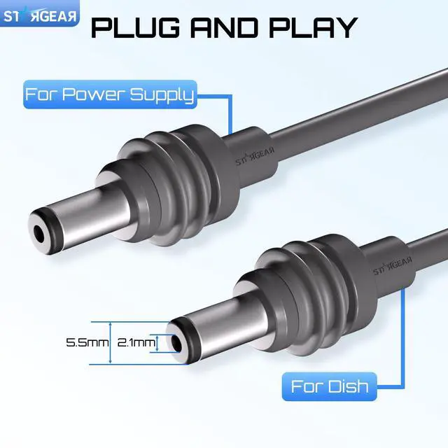 Alt view image 2 of 7 - Mini Cable 6.5FT, 20AWG Replacement Starlink Mini DC Power Cable Starlink Mini Accessories, Starlink Power Cord Outdoor