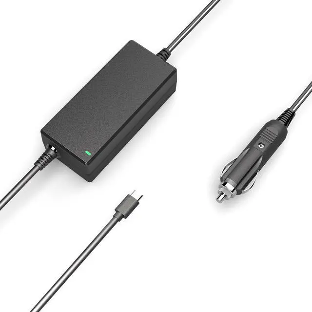 Main image of 90W USB-C Laptop Car Charger Compatible with MacBook Pro/Air, Dell XPS/Latitude, HP, Lenovo, ASUS, Acer, Chromebook, Surface More Type-C Laptop Devices