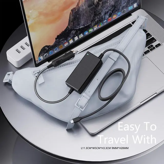 Alt view image 7 of 7 - 90W USB-C Laptop Car Charger Compatible with MacBook Pro/Air, Dell XPS/Latitude, HP, Lenovo, ASUS, Acer, Chromebook, Surface More Type-C Laptop Devices