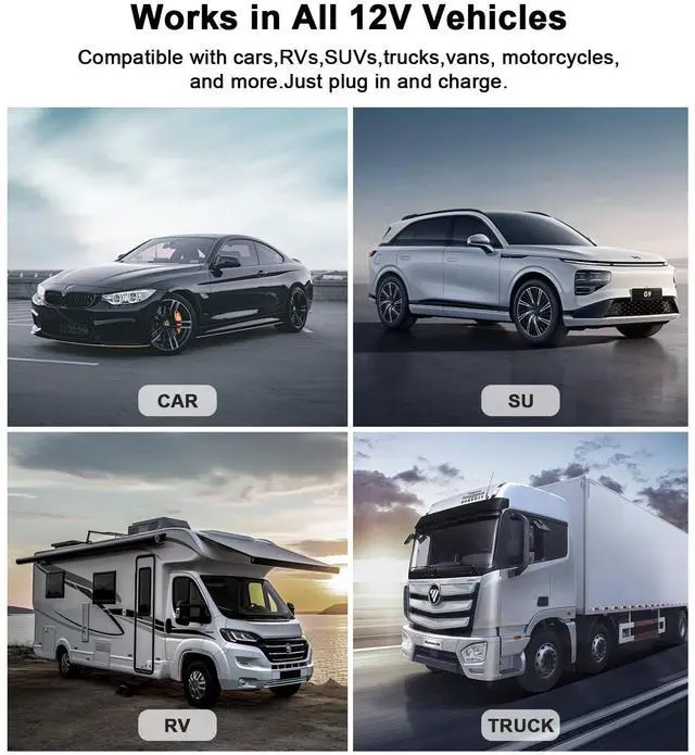 Alt view image 5 of 6 - Laptop Car Charger 100W, USB C Port Replacement for MacBook Pro/Air, Dell, HP, Lenovo,ASUS, Acer - with Extra USB-A Port for Tablets, Phones, Earbuds and More Other USBC Devices Computer AC Adapter