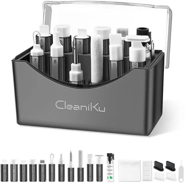 Main image of iPhone Cleaning Kit CleaniKu Phone Cleaner - iPhone Charging Port Cleaning Tool, Multi-Tool Phone Repair Restore with Speaker Cover, USB C Cleaning Kit for Lightning Cables,Connectors,Speakers,Airpod