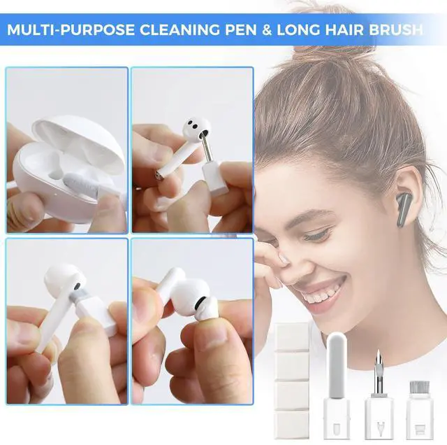 Alt view image 5 of 7 - iPhone Charging Port Cleaning Tool,USB C Cleaning Kit for Cell Phone Airpod, Repair Kit for Laptop PC Data Cable (White)