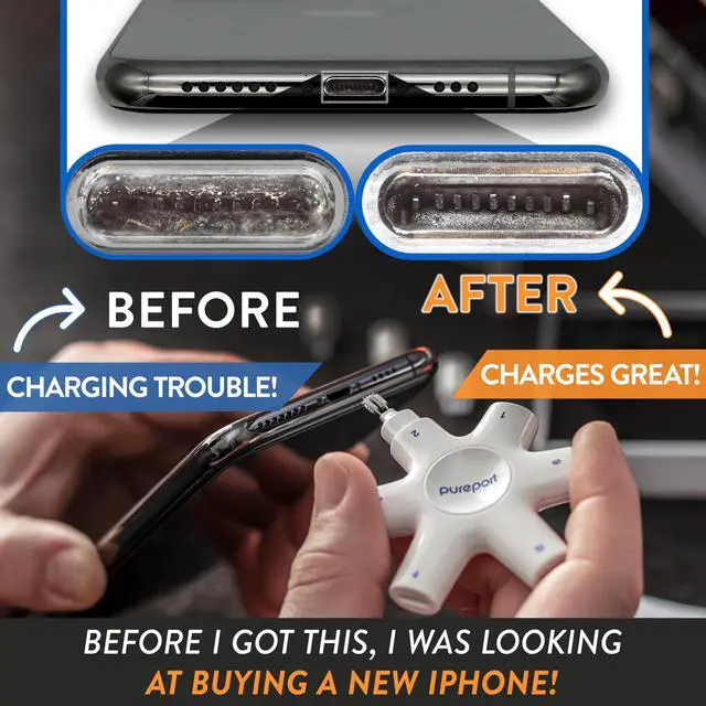 Alt view image 2 of 6 - USB-C Multi-Tool Phone Cleaning Kit | Clean Repair & Restore Cell Phone Tablet & Laptop USB C Ports & Cables | Fix Unreliable & Bad Connections | Extend The Life of Your Tech Devices (Black)