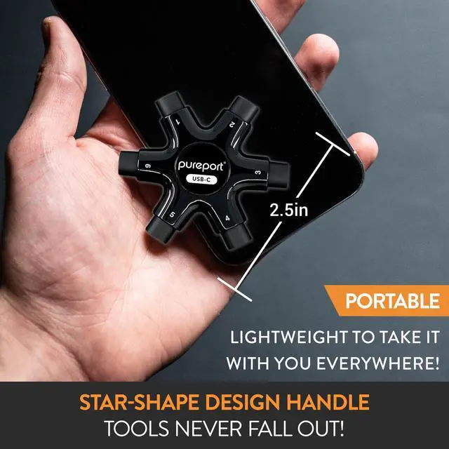 Alt view image 6 of 6 - USB-C Multi-Tool Phone Cleaning Kit | Clean Repair & Restore Cell Phone Tablet & Laptop USB C Ports & Cables | Fix Unreliable & Bad Connections | Extend The Life of Your Tech Devices (Black)