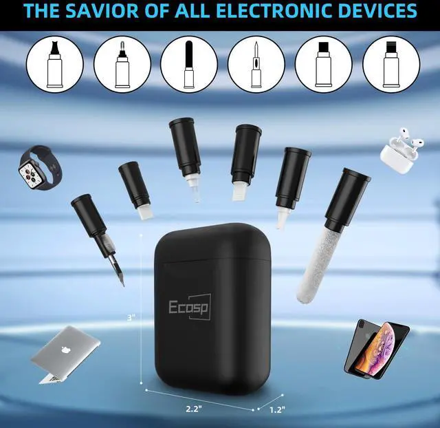 Alt view image 2 of 7 - Cleaner Kit for AirPod, Multi-Tool iPhone Cleaning Kit, Cell Phone Cleaning Repair & Recovery iPhone and iPad (Type C) Charging Port, Lightning Cables, and Connectors, Easy to Store and Carry Design