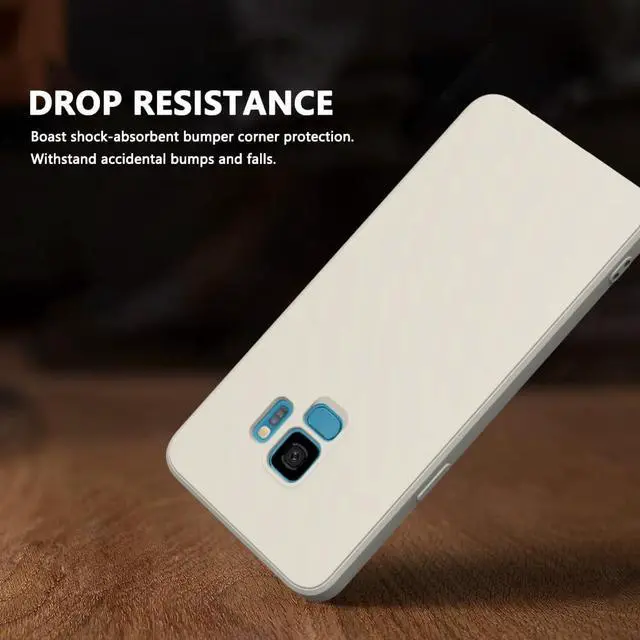 Alt view image 3 of 7 - for Samsung Galaxy S9 Case White, Scratch Resistant with Soft Touch, Slim Thin Phone Cover for Samsung Galaxy S9