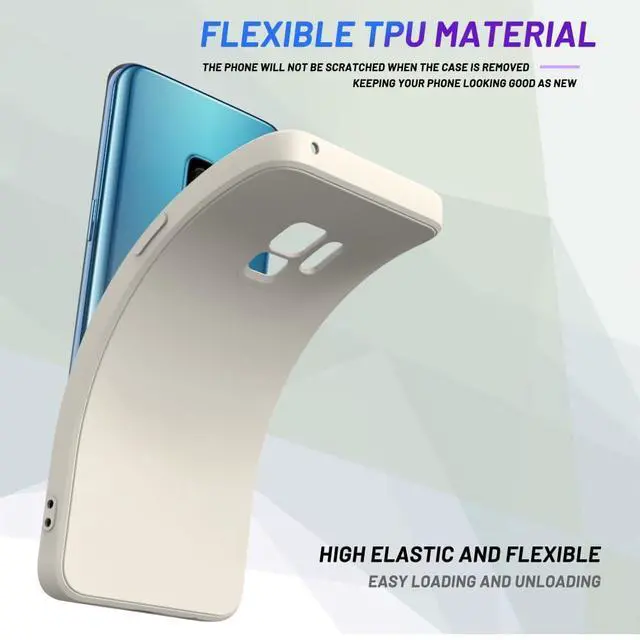 Alt view image 4 of 7 - for Samsung Galaxy S9 Case White, Scratch Resistant with Soft Touch, Slim Thin Phone Cover for Samsung Galaxy S9