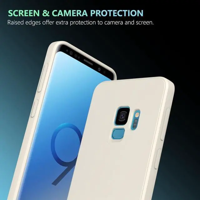 Alt view image 5 of 7 - for Samsung Galaxy S9 Case White, Scratch Resistant with Soft Touch, Slim Thin Phone Cover for Samsung Galaxy S9