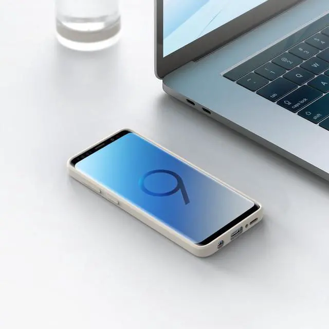 Alt view image 7 of 7 - for Samsung Galaxy S9 Case White, Scratch Resistant with Soft Touch, Slim Thin Phone Cover for Samsung Galaxy S9