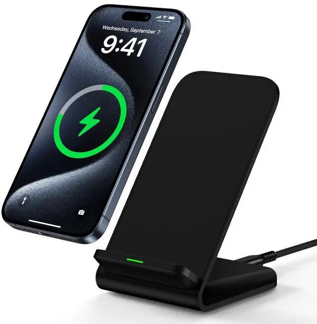 Main image of Samsung Wireless Charger Fast Charging Stand Wireless Android Desk Phone Charger Stand for Samsung Galaxy S26 S25 S24 Ultra S24 S23 FE S22 S21 S20 S10 S9 S8,iPhone 15 Pro Max Plus 14 13 12,Pixel 8 7