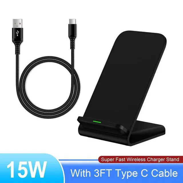 Alt view image 7 of 7 - Samsung Wireless Charger Fast Charging Stand Wireless Android Desk Phone Charger Stand for Samsung Galaxy S26 S25 S24 Ultra S24 S23 FE S22 S21 S20 S10 S9 S8,iPhone 15 Pro Max Plus 14 13 12,Pixel 8 7