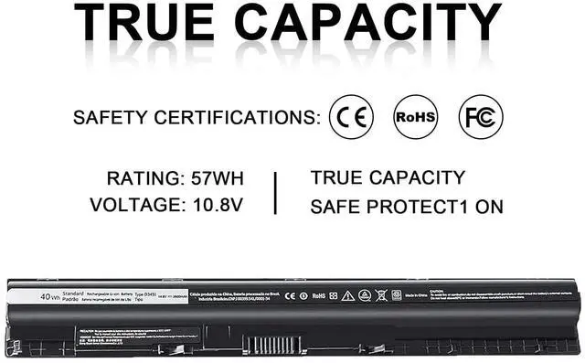 Alt view image 4 of 5 - New M5Y1K Laptop Battery Compatible with Dell Inspiron 15 5000 5555 5558 5559 3552 3558 3567 14 3451 3452 3458 5458 17 5755 5758 Rechargeable 40WH Battery GXVJ3 VN3N0 YU12005-13001D