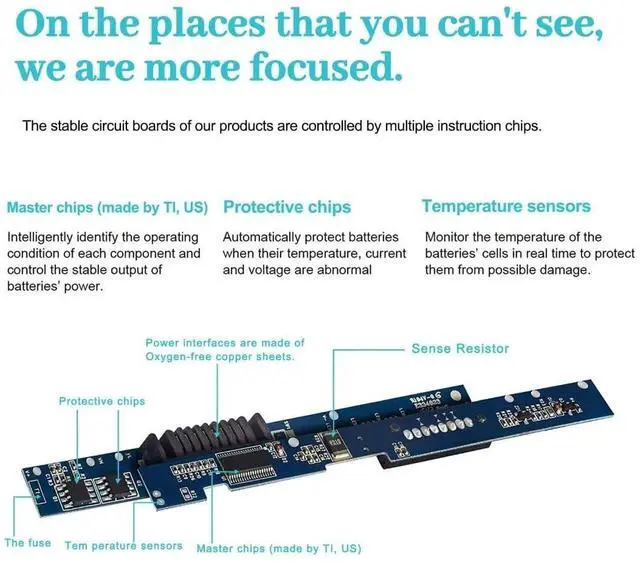 Alt view image 3 of 5 - New M5Y1K Laptop Battery Compatible with Dell Inspiron 15 5000 5555 5558 5559 3552 3558 3567 14 3451 3452 3458 5458 17 5755 5758 Rechargeable 40WH Battery GXVJ3 VN3N0 YU12005-13001D