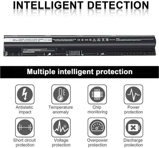 Alt view image 5 of 5 - New M5Y1K Laptop Battery Compatible with Dell Inspiron 15 5000 5555 5558 5559 3552 3558 3567 14 3451 3452 3458 5458 17 5755 5758 Rechargeable 40WH Battery GXVJ3 VN3N0 YU12005-13001D