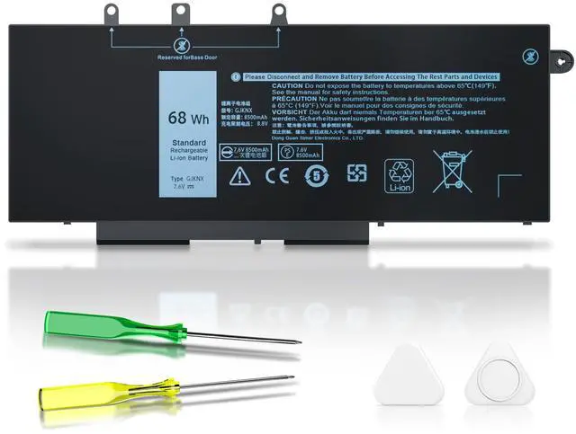 Main image of 68Wh GJKNX Laptop Battery Compatible with Dell Latitude 5280 5288 5480 5580 5488 5590 5591 5490 5491 5495 E5480 E5580 E5490 E5590 GD1JP DY9NT 5YHR4, Dell Precision 15 3520 3530 4-Cell